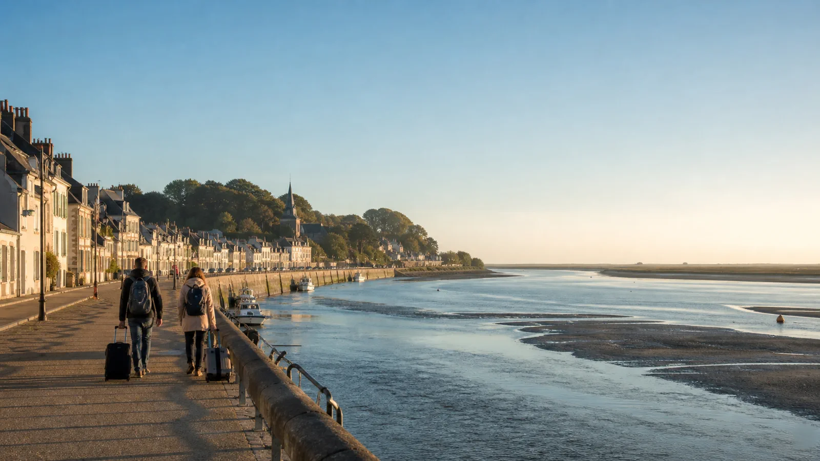 Promenade sur les quais en Baie de Somme pour préparer un week-end de deux jours