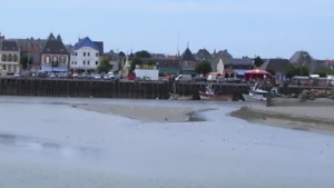 Panorama du port du Crotoy en Baie de Somme