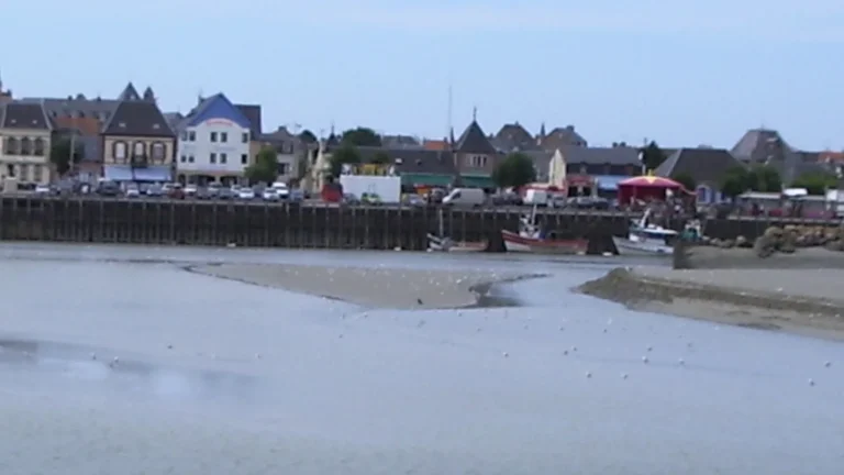 Panorama du port du Crotoy en Baie de Somme